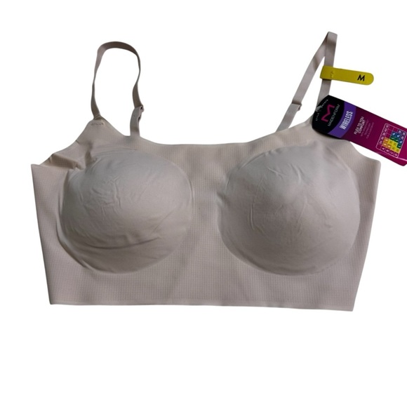 Maidenform Comfort Devotion Wireless Bra Sand Dune Beige Size Medium Seamless - Picture 8 of 10